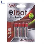 4 batterie ministilo AAA alkaline 1.5v elbat *572