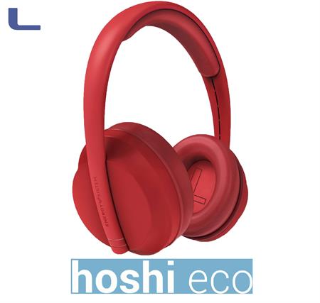 cuffia Bluetooth 5.3 23H autonomia deep bass hoshi eco red *572