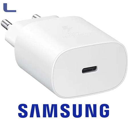 alimentatore usb 25w typec super fast charge samsung white sfuso