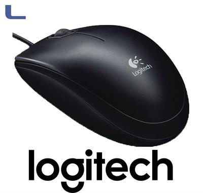 mouse ottico usb black logitech b100 *301