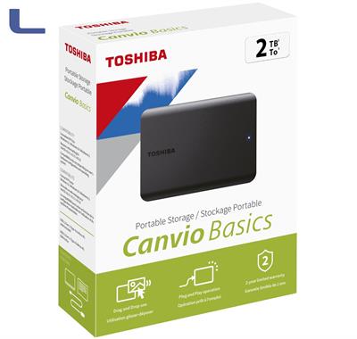 hard disk esterno 2.5 toshiba 2tb usb3.2 canvio basic *273