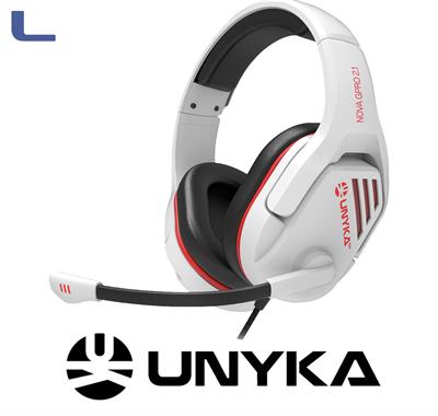 cuffia gaming con mic.ps5 e multipiattaforma Unykach bianco *572