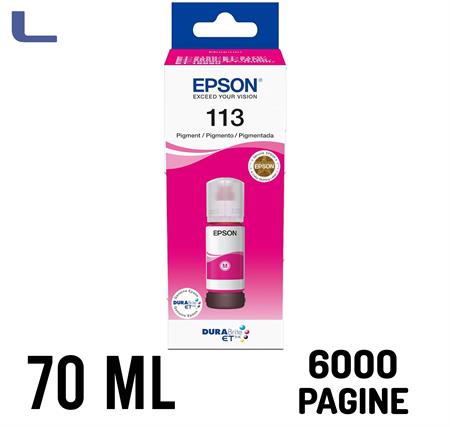 flacone epson 70ml ecotank 113 magenta C13T06B340*677