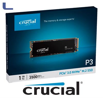 hd ssd crucial NVME M.2 1tb pcie 3.0 *677