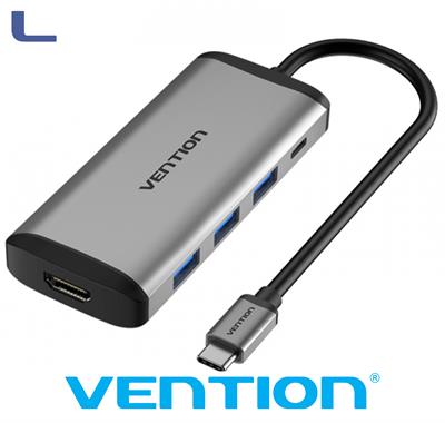 hub usb type c  3 porte usb 3.0  1 hdmi 1 type c vention*572