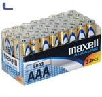 batterie alcaline MAXELL LR3 AAA da 1.5 v confezione da 32*572