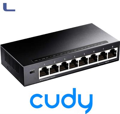 switch 8 porte fast ethernet gigabit cudy*572