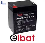 batteria al piombo 12v 5.4ah elbat faston grande *572