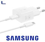 alimentatore usb 25w + cavo type c - type c samsung white*273