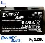 batteria al piombo 12v 7ah energy safe  faston grande *742