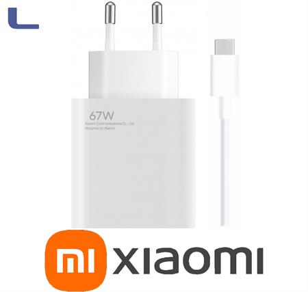 Alimentatore USB 67w + cavo usb A type C xiaomi *273