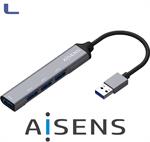 hub usb 3.0 4 porte grey aisens *572