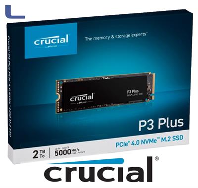 hd ssd crucial  NVME M.2 2tb pcie p3 plus  4.0*739