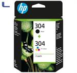 hp multipack 304 black+ colour 3JB05AE