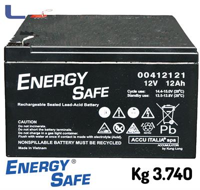 batteria al piombo 12v 12ah energy safe faston grande *742