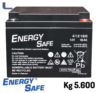 batteria al piombo 12v 18ah energy safe faston grande *742