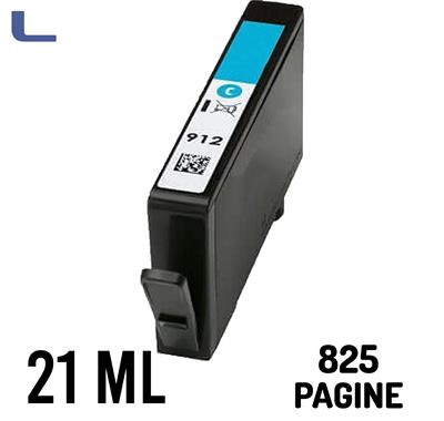 hp compatibile n 912xl 3YL81AE - 3YL77AE ciano