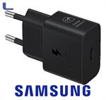 alimentatore usb type c 25w super fast charge samsung black