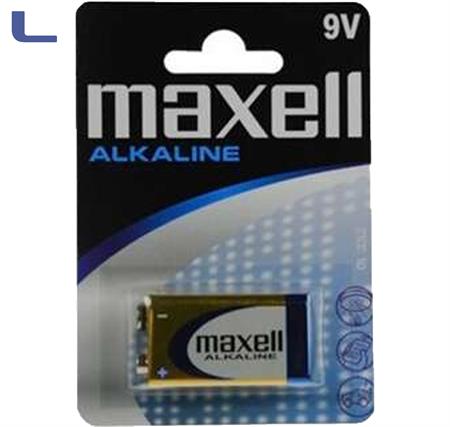 batteria 9V alkalina maxell *572