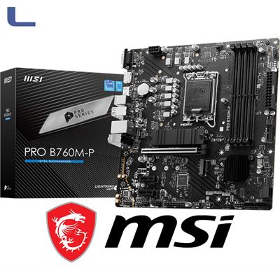 scheda madre MSI b760m-p ddr5 lan lga1700 Raptor Lake usb3.2*434