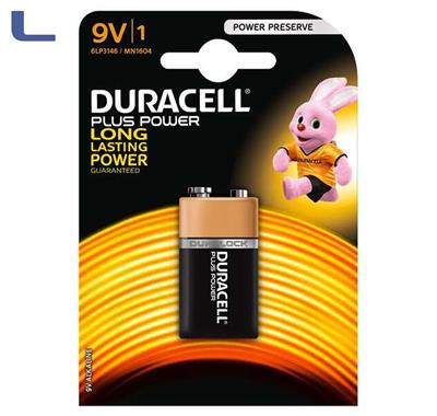 batteria 9V alkalina industrial duracell plus *572